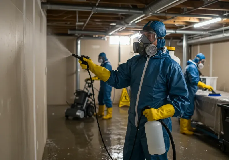 Basement Sanitization and Antimicrobial Treatment process in Lakewood, TN