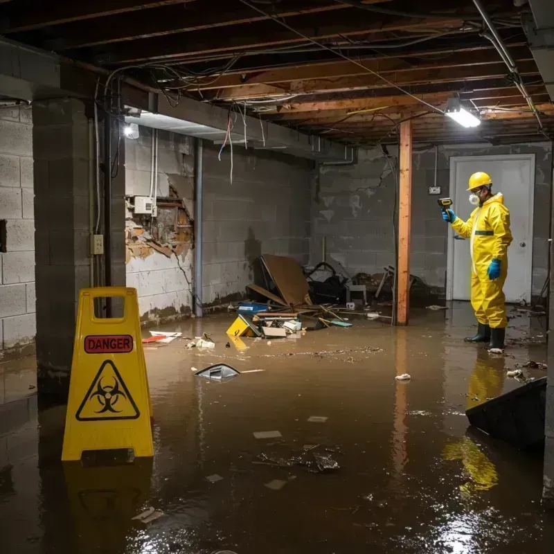 Flooded Basement Electrical Hazard in Lakewood, TN Property